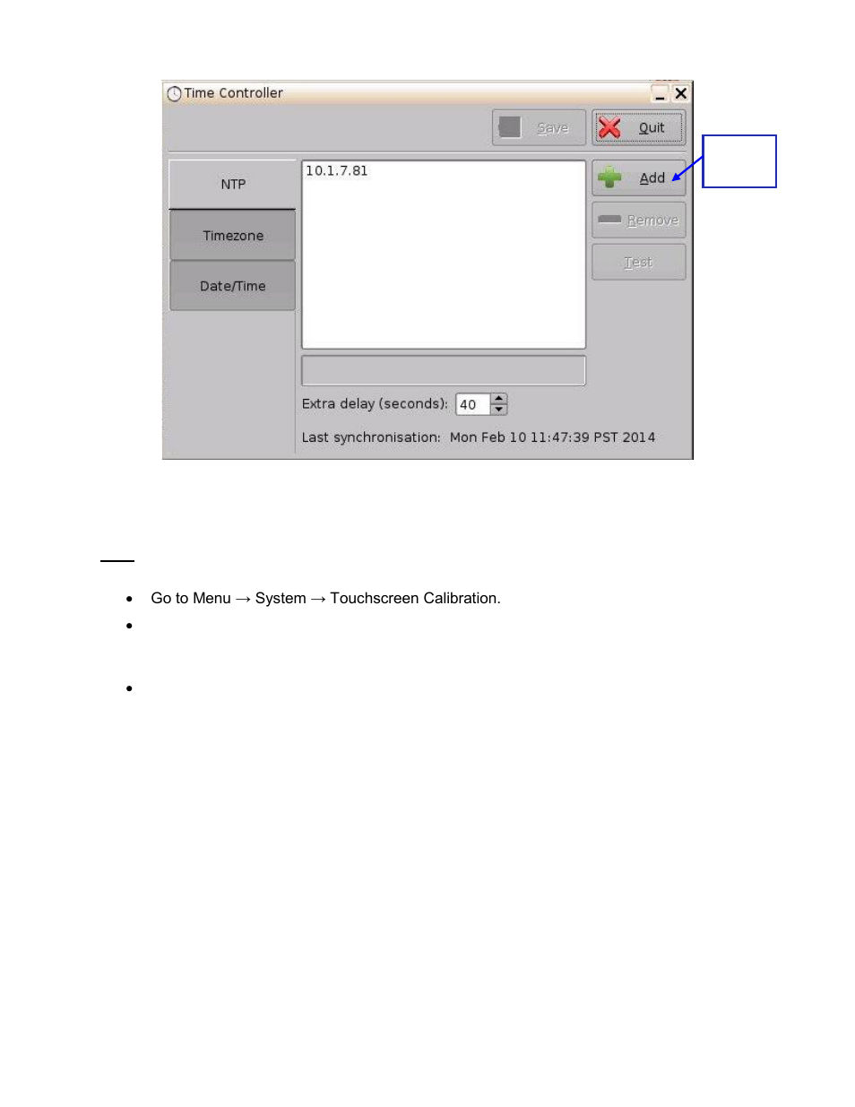 Ouchscreen, Alibration, 18 touchscreen calibration | Doremi ShowVault / IMB User Manual | Page 141 / 276