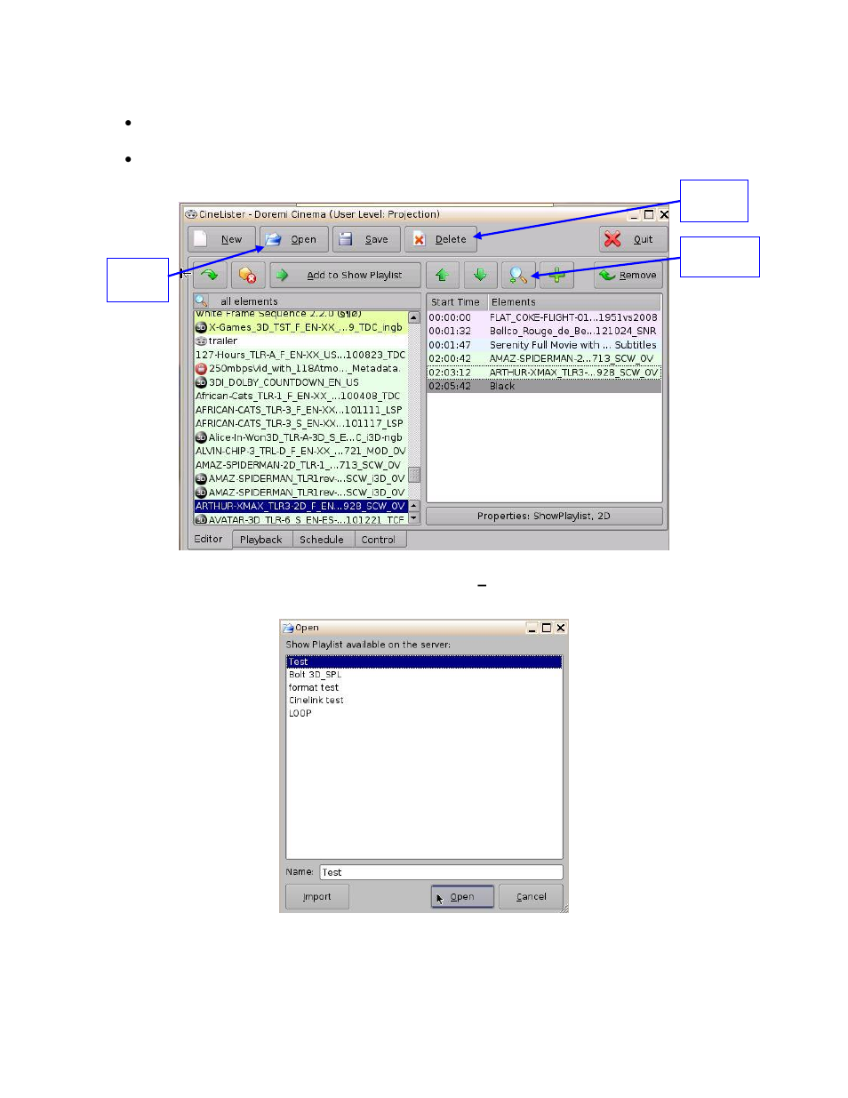 Accessing a show playlist, 11 accessing a show playlist | Doremi ShowVault / IMB User Manual | Page 160 / 276