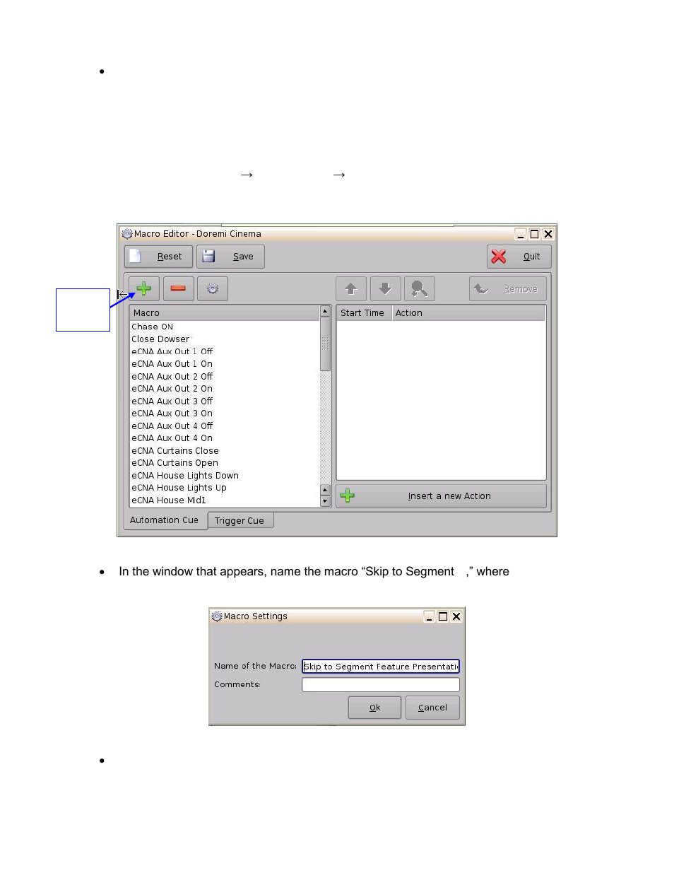 Skip to showplaylist segment macro, 1 skip to showplaylist segment macro | Doremi ShowVault / IMB User Manual | Page 174 / 276