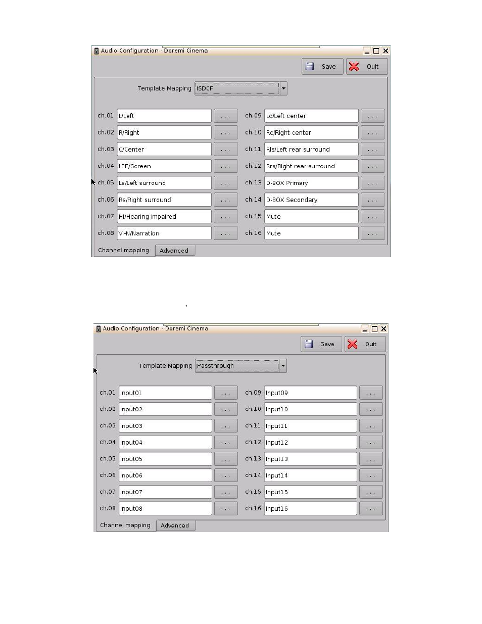 Passthrough configuration | Doremi ShowVault / IMB User Manual | Page 41 / 276