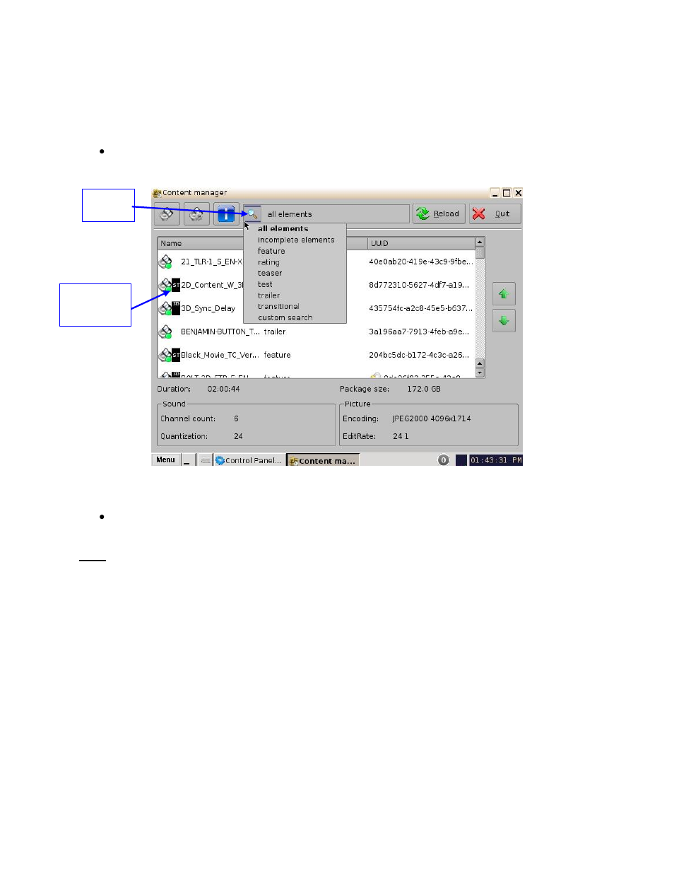 Search tool | Doremi ShowVault / IMB User Manual | Page 86 / 276