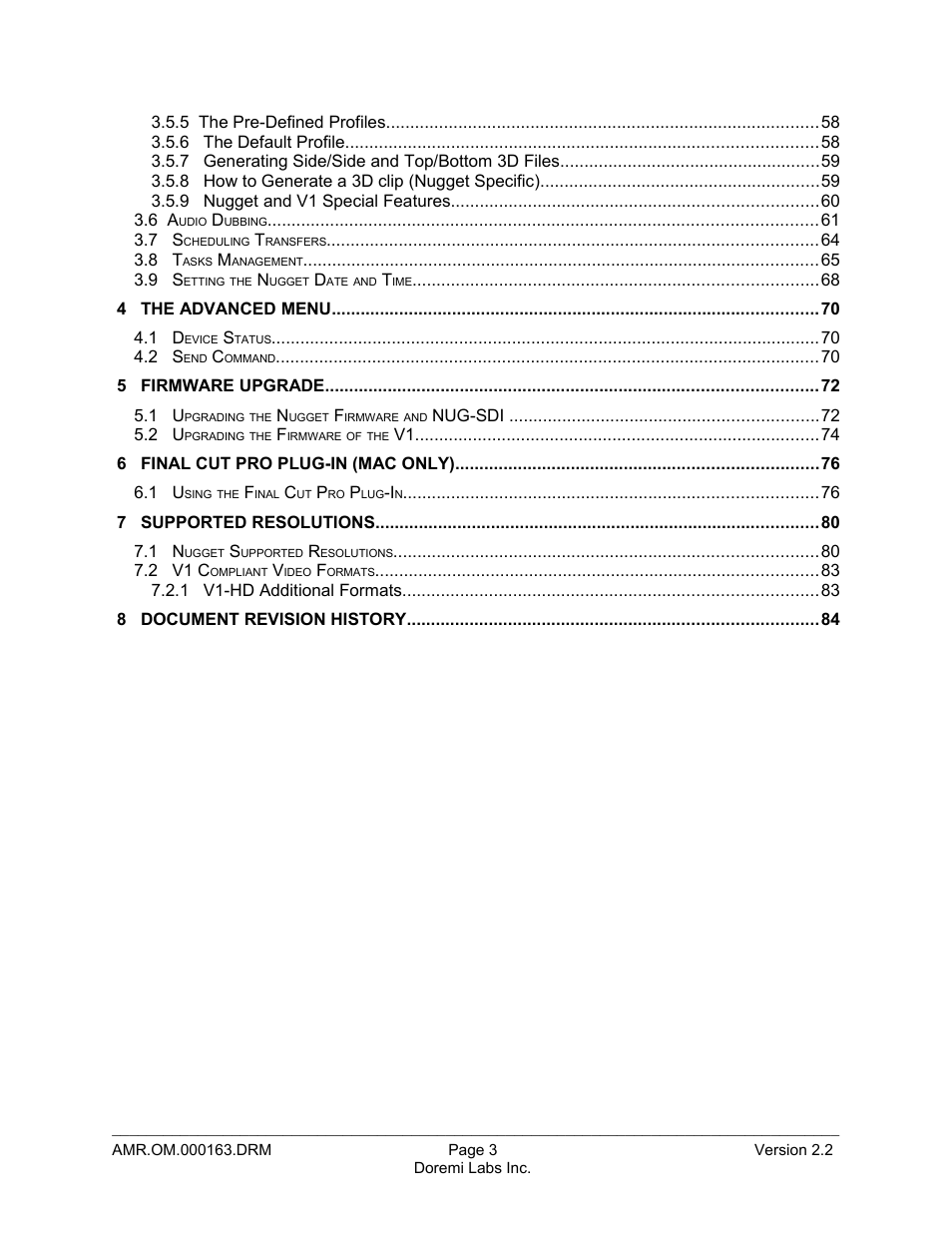 Doremi Asset Manager User Manual | Page 3 / 84