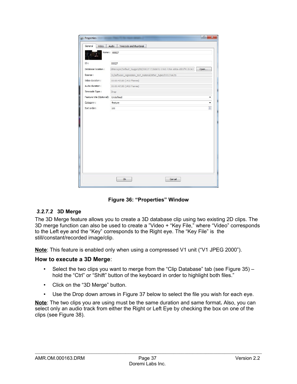 2 3d merge | Doremi Asset Manager User Manual | Page 37 / 84