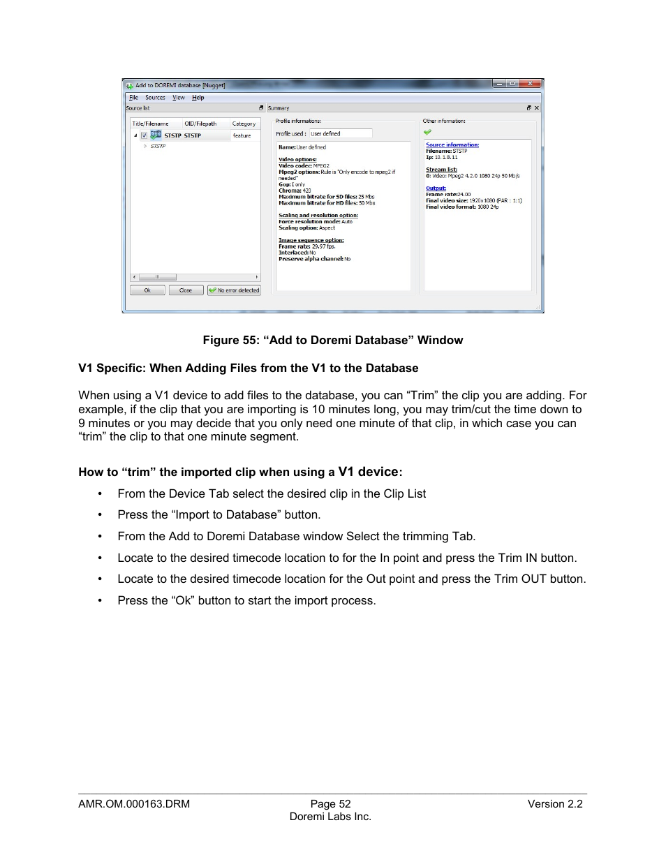 Doremi Asset Manager User Manual | Page 52 / 84