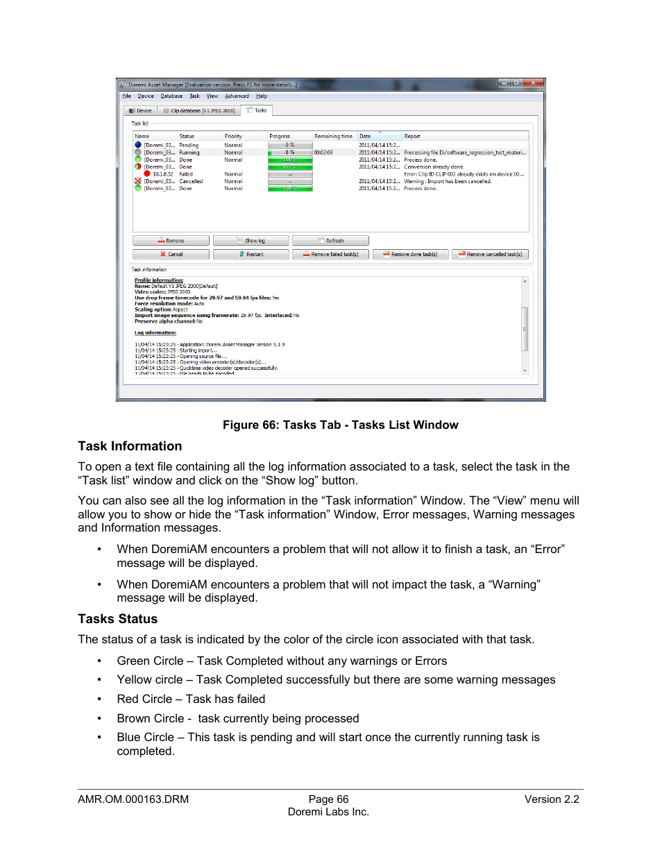 Doremi Asset Manager User Manual | Page 66 / 84