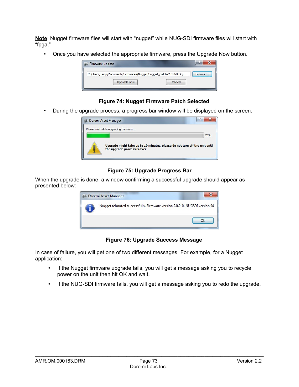 Doremi Asset Manager User Manual | Page 73 / 84