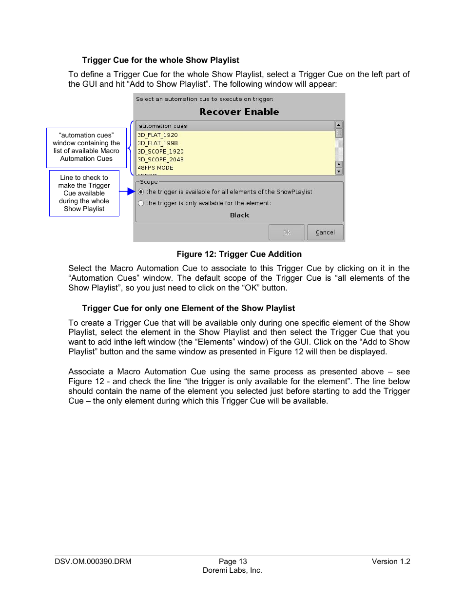 Doremi DSV-J2 User Manual | Page 13 / 30