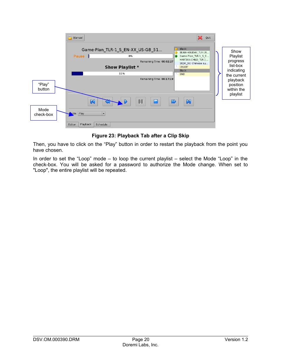 Doremi DSV-J2 User Manual | Page 20 / 30