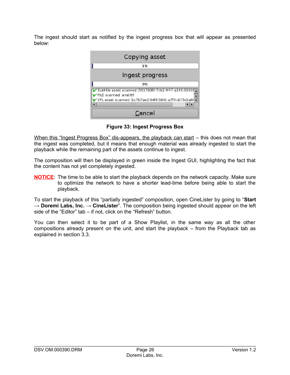 Doremi DSV-J2 User Manual | Page 26 / 30