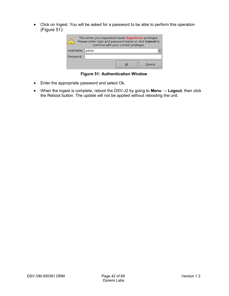 Doremi DSV-J2 User Manual | Page 42 / 68