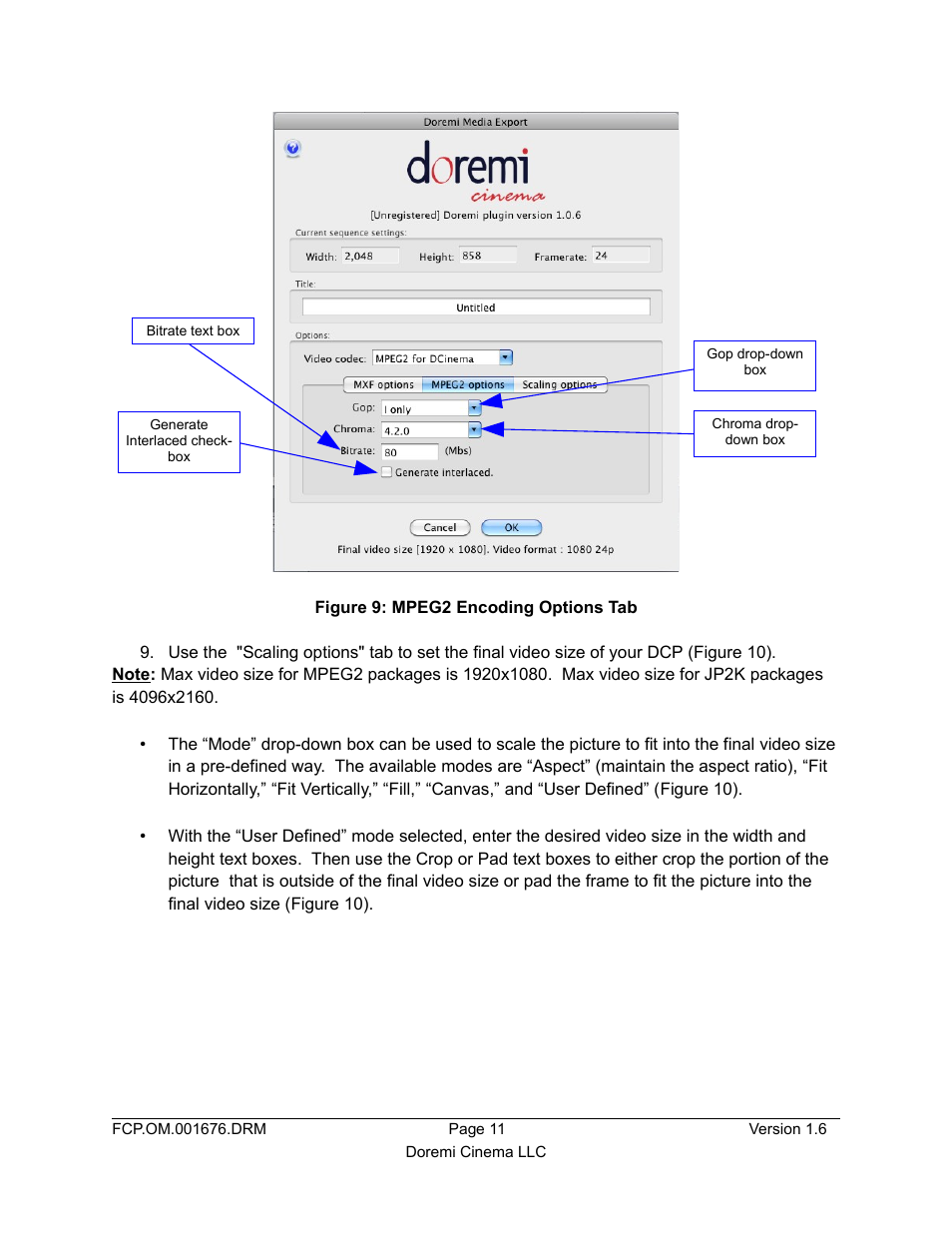 Figure 9) | Doremi Final Cut Pro User Manual | Page 11 / 18