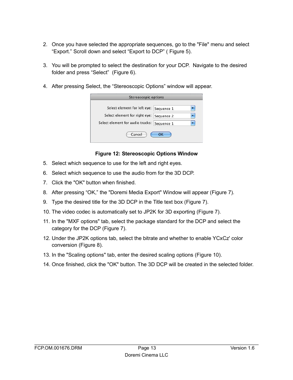 Doremi Final Cut Pro User Manual | Page 13 / 18