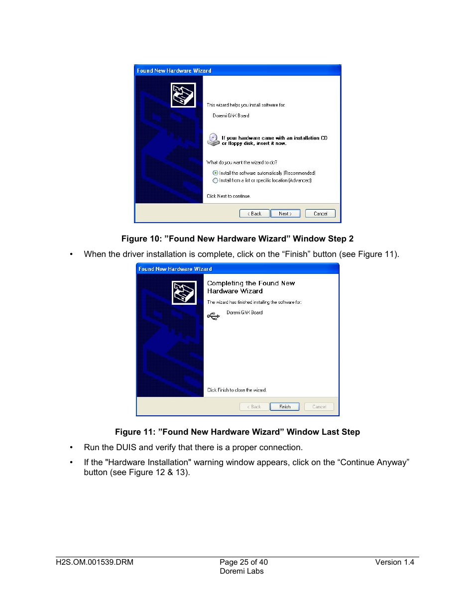 Doremi H2S-30 User Manual | Page 25 / 40
