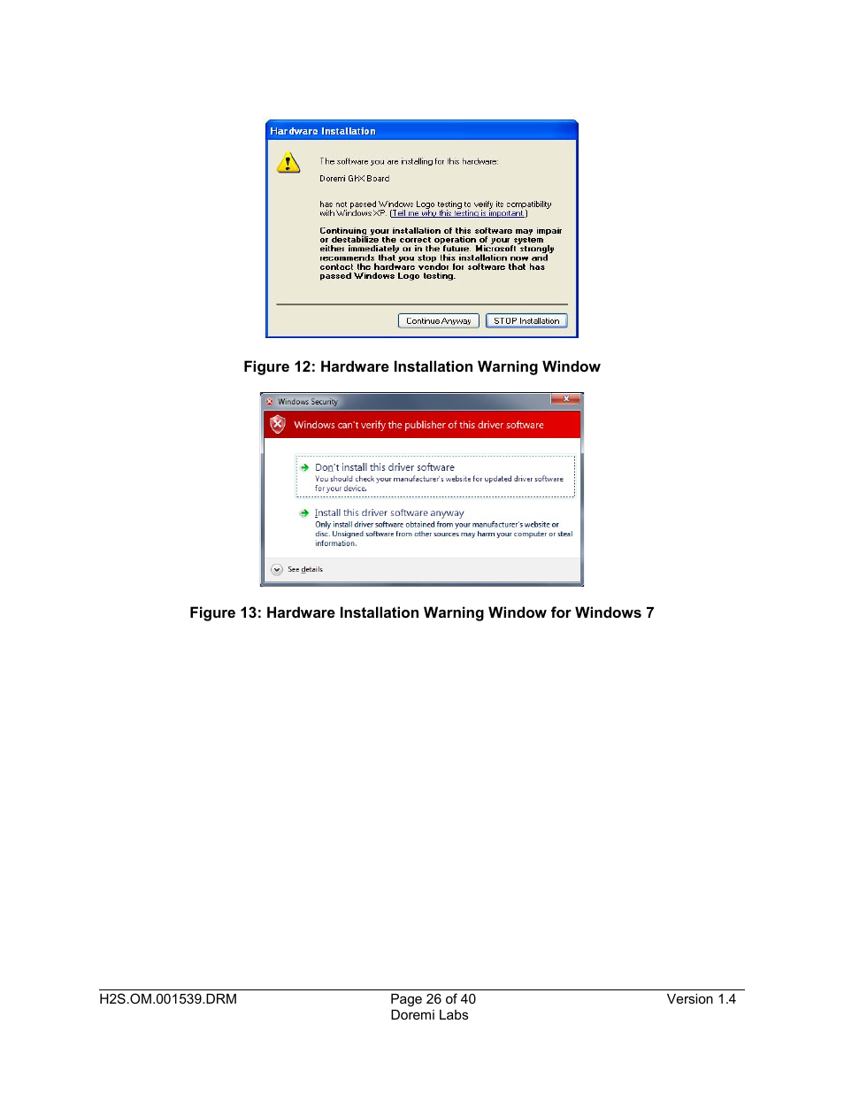 Doremi H2S-30 User Manual | Page 26 / 40
