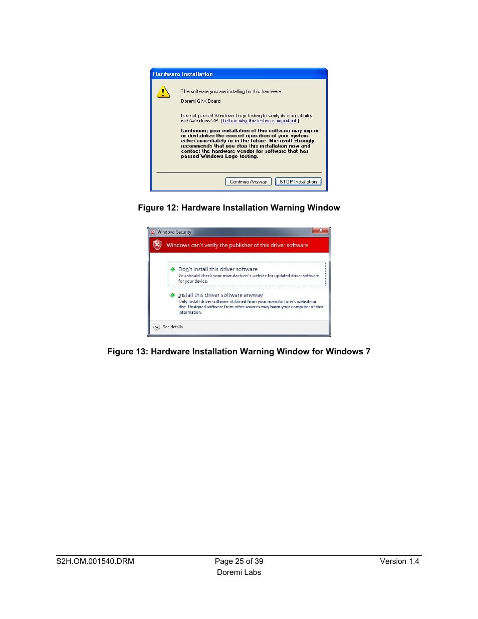Doremi S2H-30 User Manual | Page 25 / 39