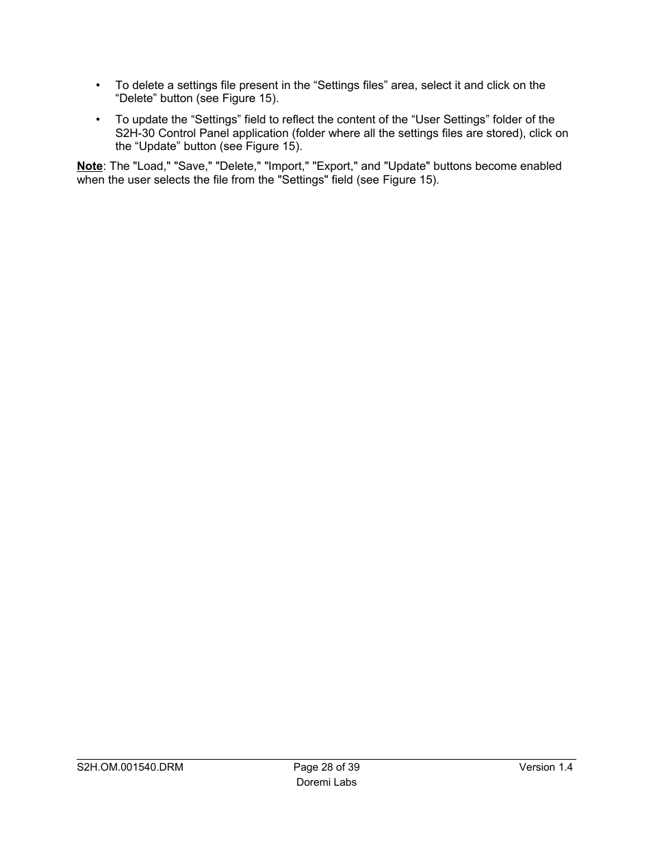 Doremi S2H-30 User Manual | Page 28 / 39