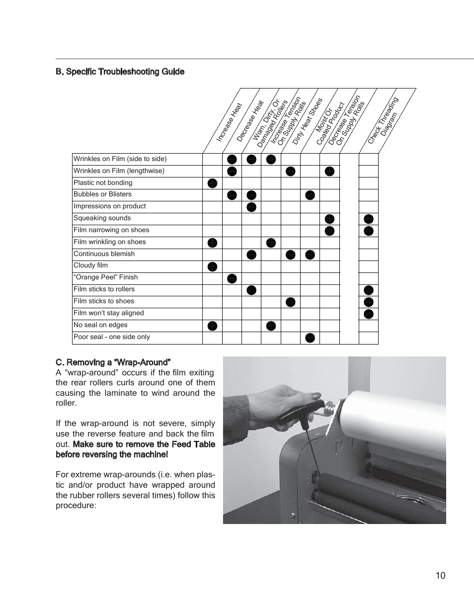 Sl27 pg10 | Drylam SL27 Roller Laminator User Manual | Page 12 / 17