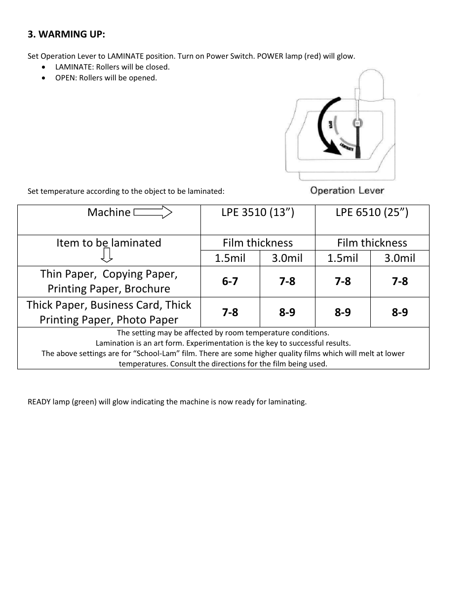 Drylam Fujipla LPE3510 Roller Laminator User Manual | Page 6 / 11