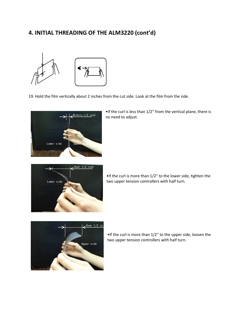 Initial threading of the alm3220 (cont’d) | Drylam Fujipla ALM3220 User Manual | Page 22 / 48