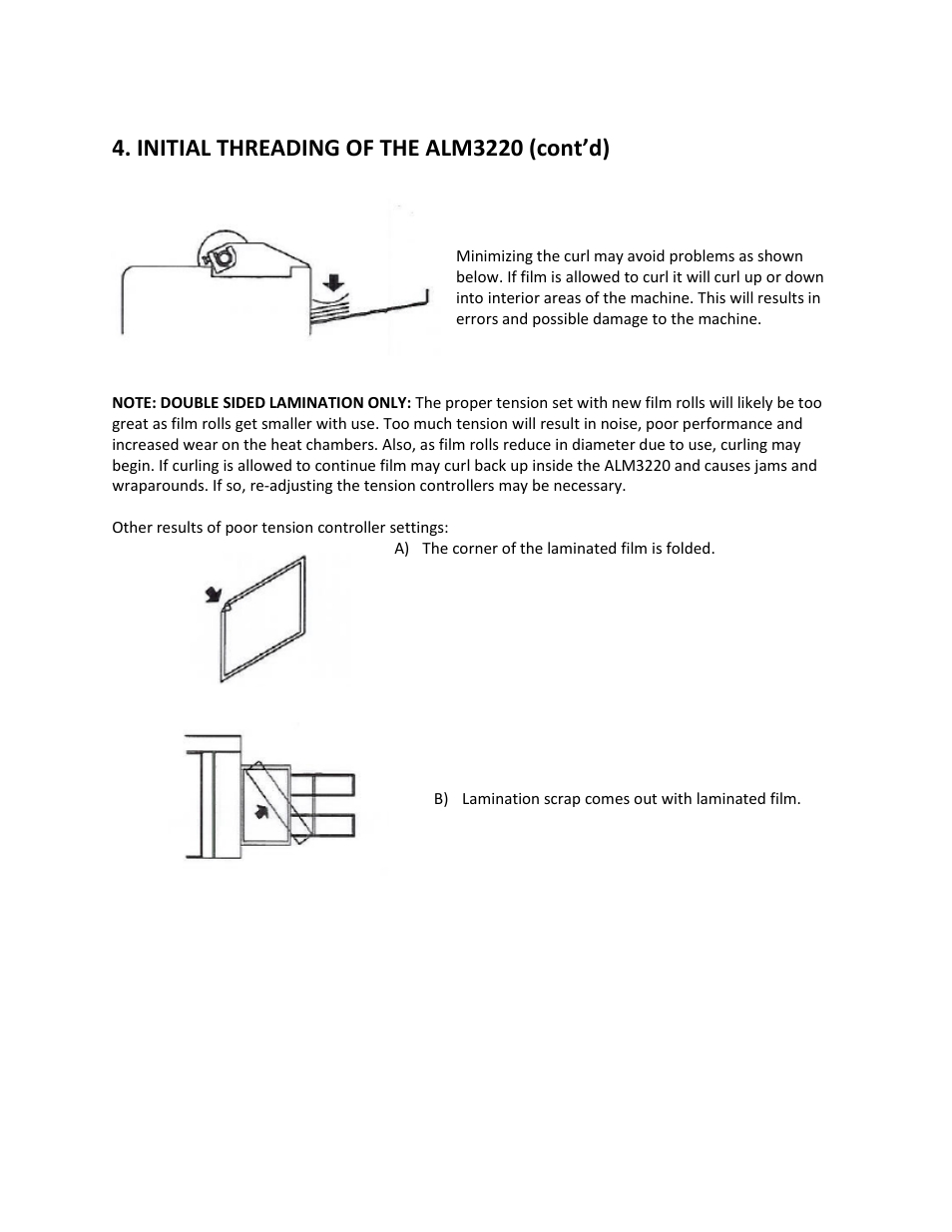 Initial threading of the alm3220 (cont’d) | Drylam Fujipla ALM3220 User Manual | Page 23 / 48