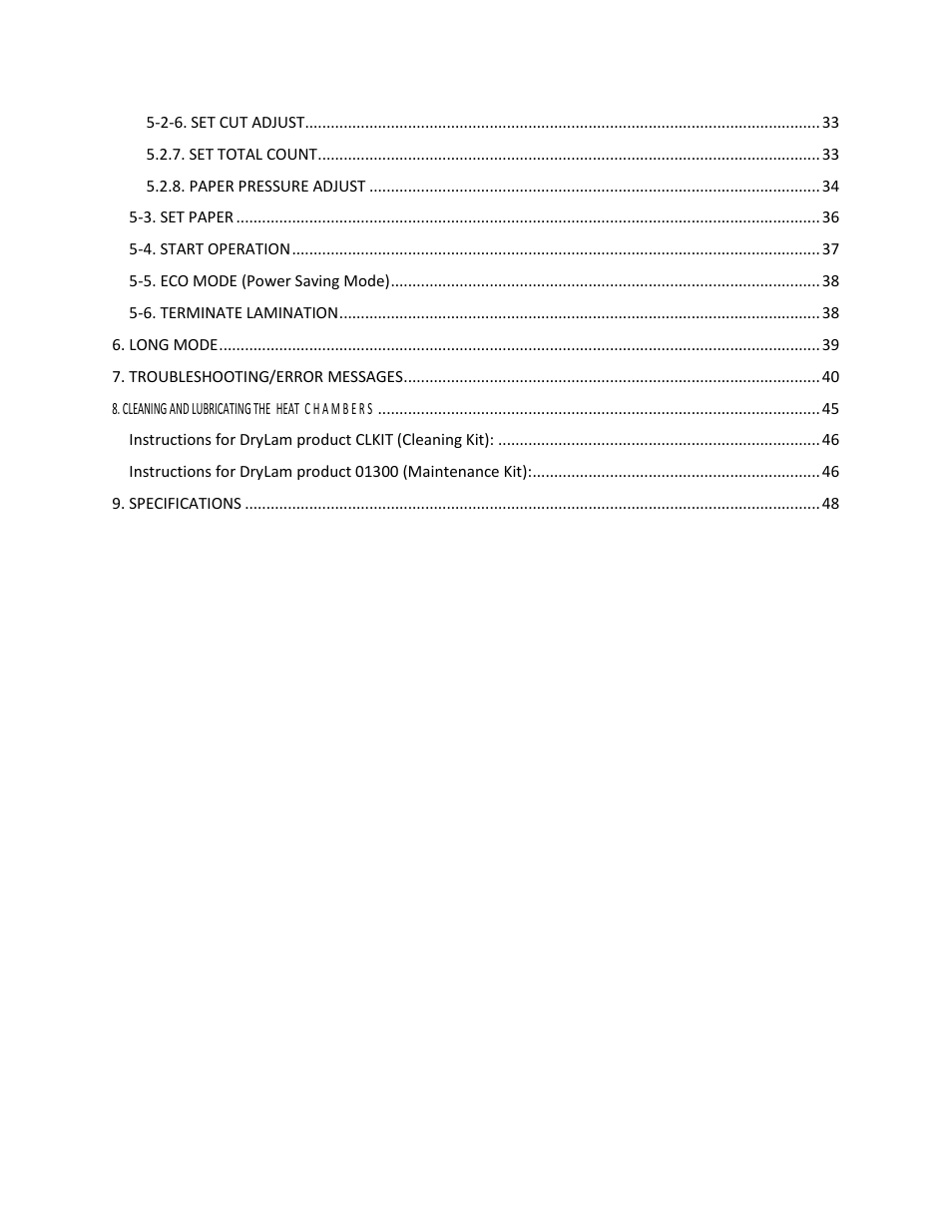 Drylam Fujipla ALM3220 User Manual | Page 3 / 48