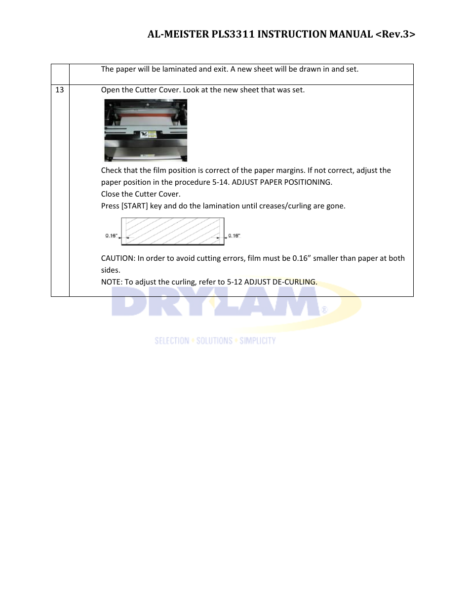 Drylam Fujipla PLS3311 User Manual | Page 25 / 59