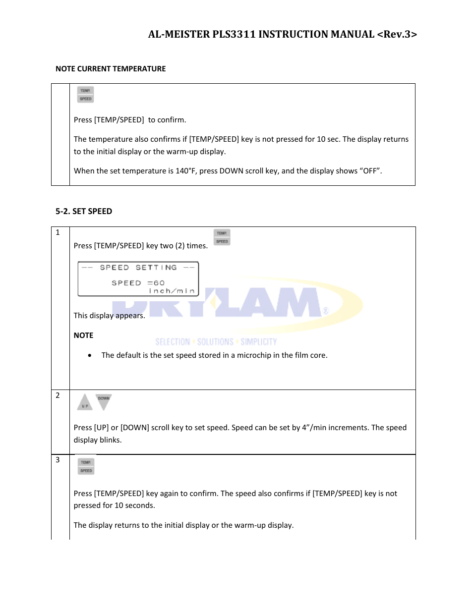 Drylam Fujipla PLS3311 User Manual | Page 30 / 59