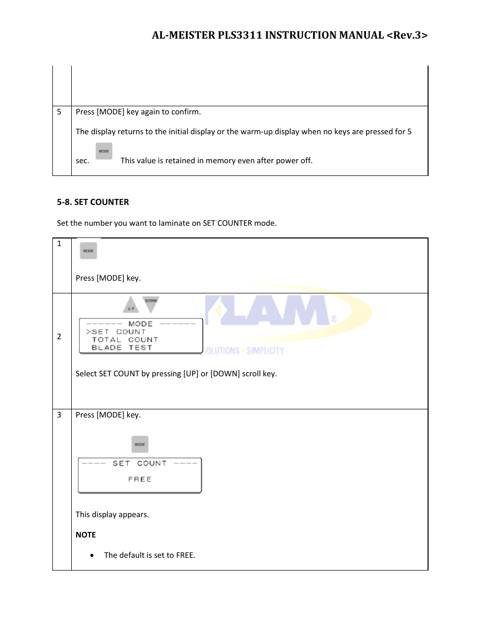 Drylam Fujipla PLS3311 User Manual | Page 37 / 59