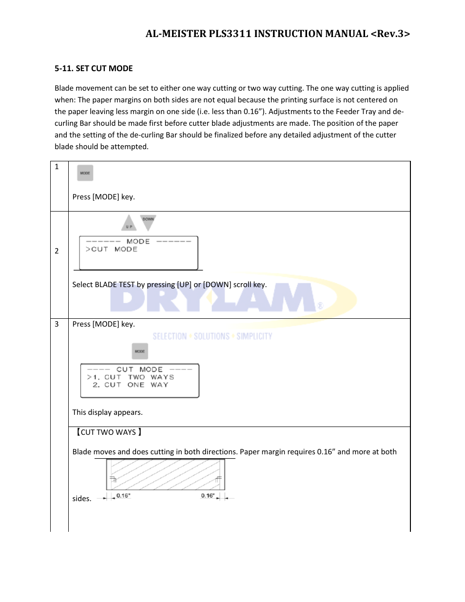 Drylam Fujipla PLS3311 User Manual | Page 43 / 59