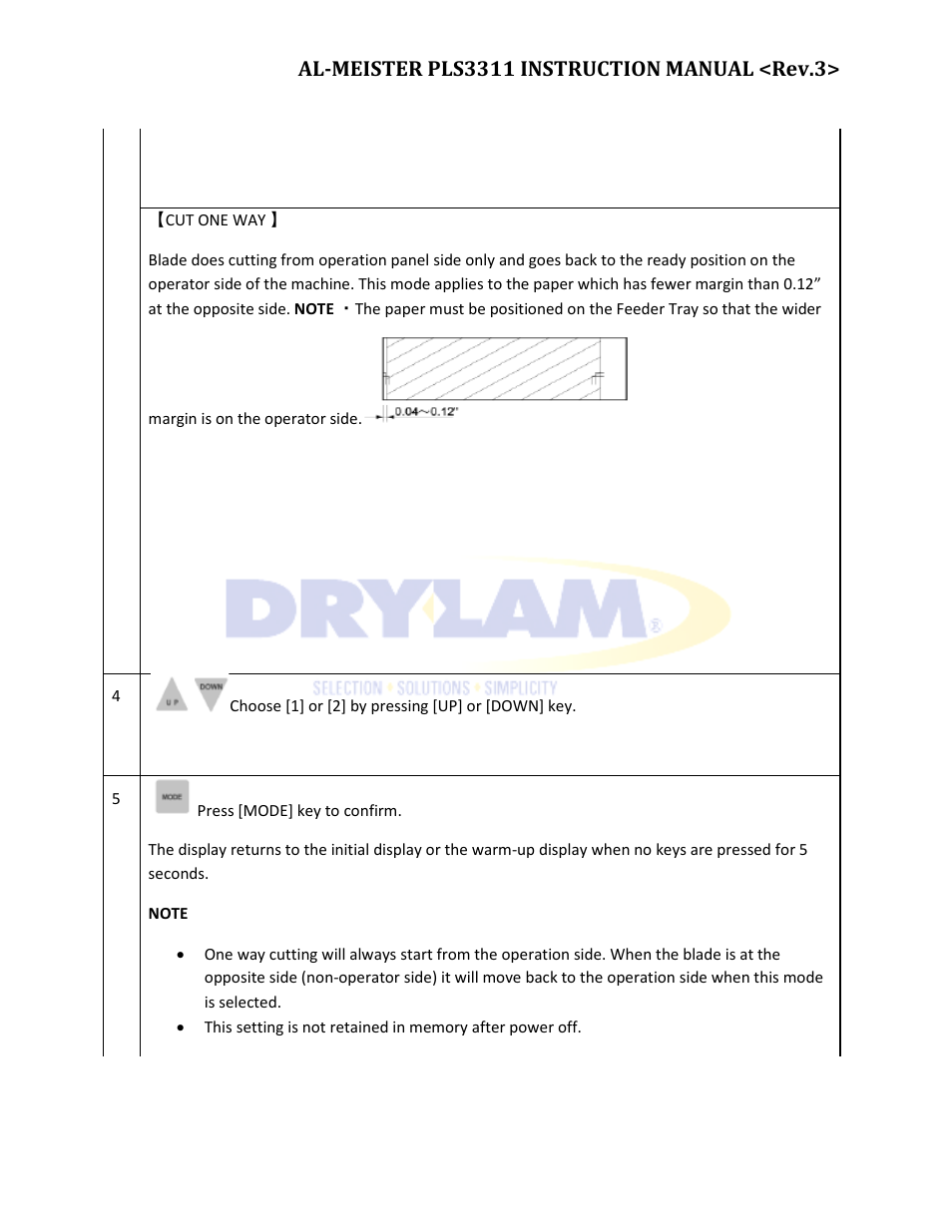 Drylam Fujipla PLS3311 User Manual | Page 44 / 59