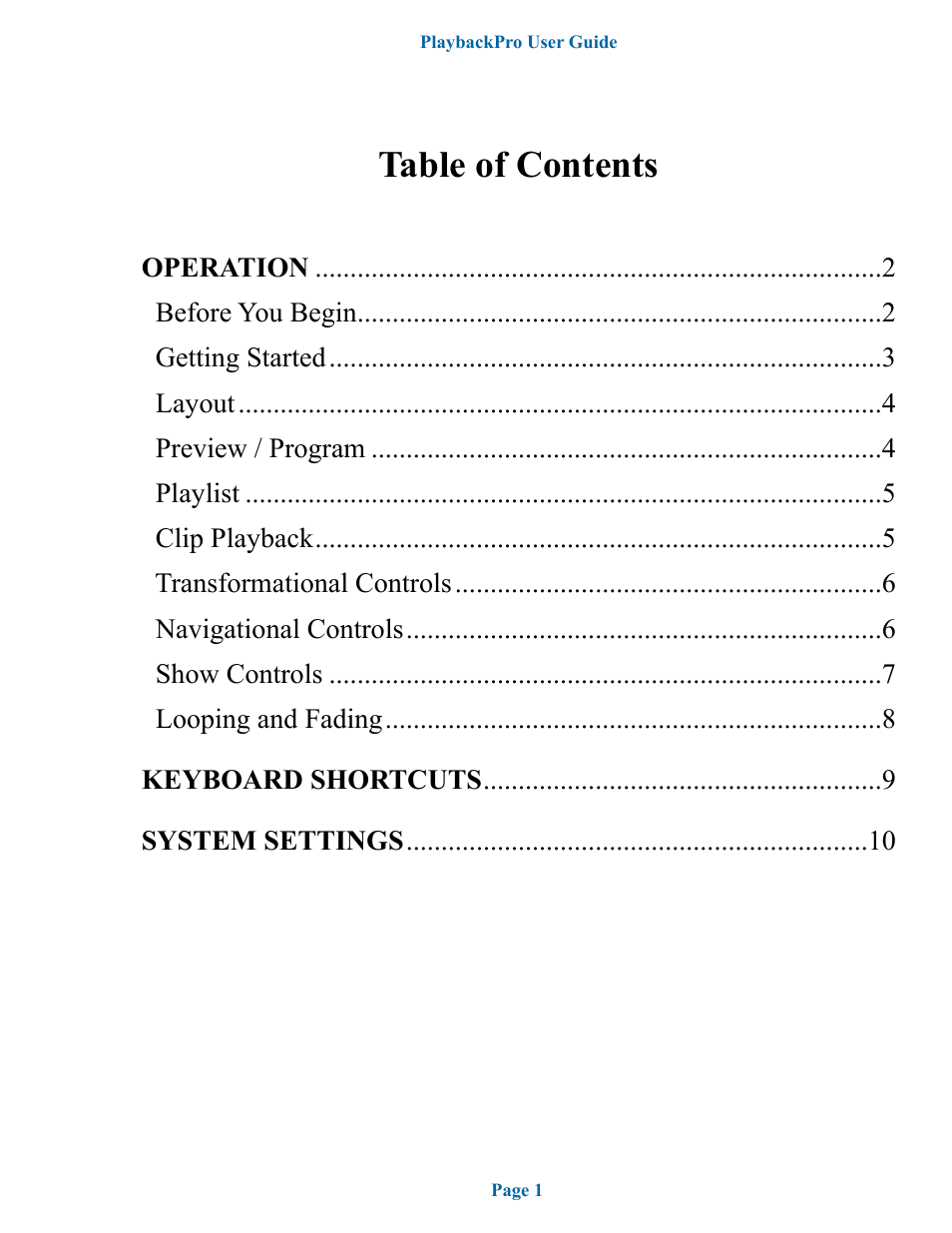 DT Videolabs PlaybackPro User Manual | Page 2 / 12