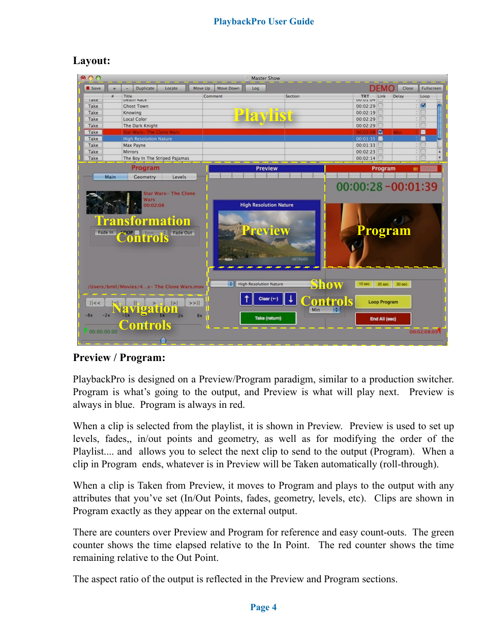Playlist | DT Videolabs PlaybackPro User Manual | Page 5 / 12