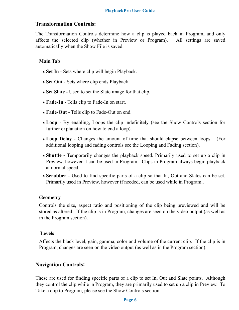 DT Videolabs PlaybackPro User Manual | Page 7 / 12