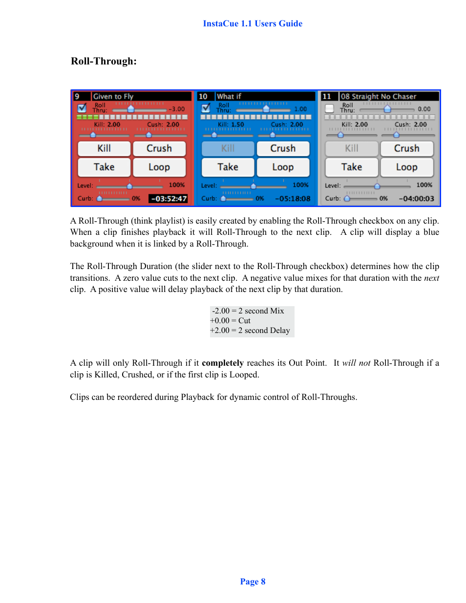 DT Videolabs InstaCue User Manual | Page 9 / 12