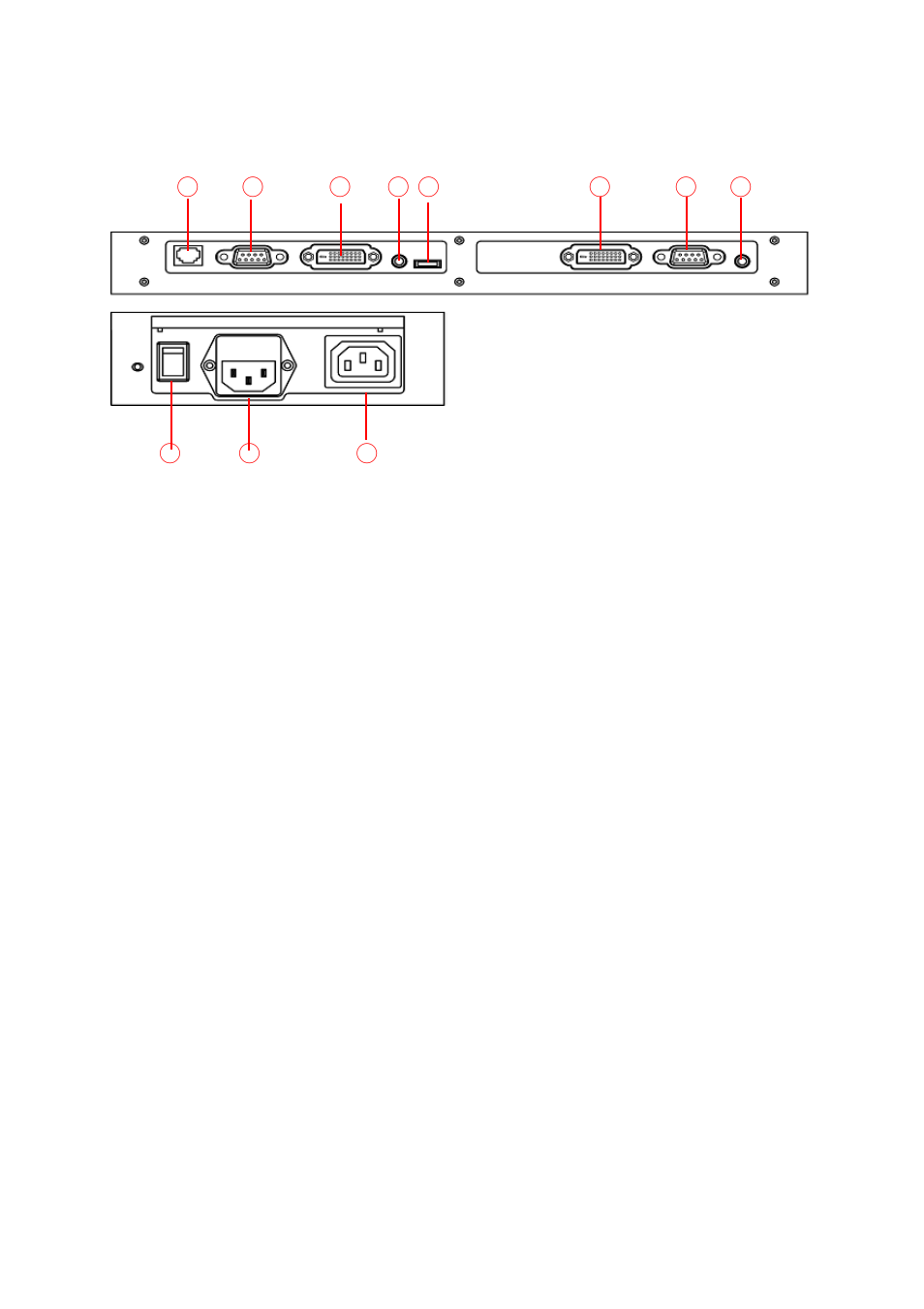 Input / output terminals | DynaScan 55″ 3000 nit High Brightness LCD with Super Narrow Bezel DS551LX4 User Manual | Page 15 / 29