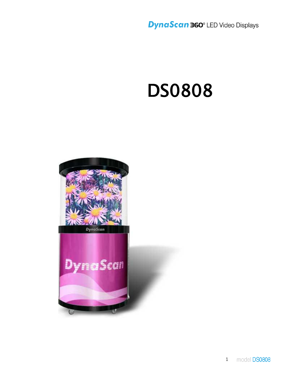 DynaScan Indoor 360 Degree LED Video Display DS0808 User Manual | 21 pages