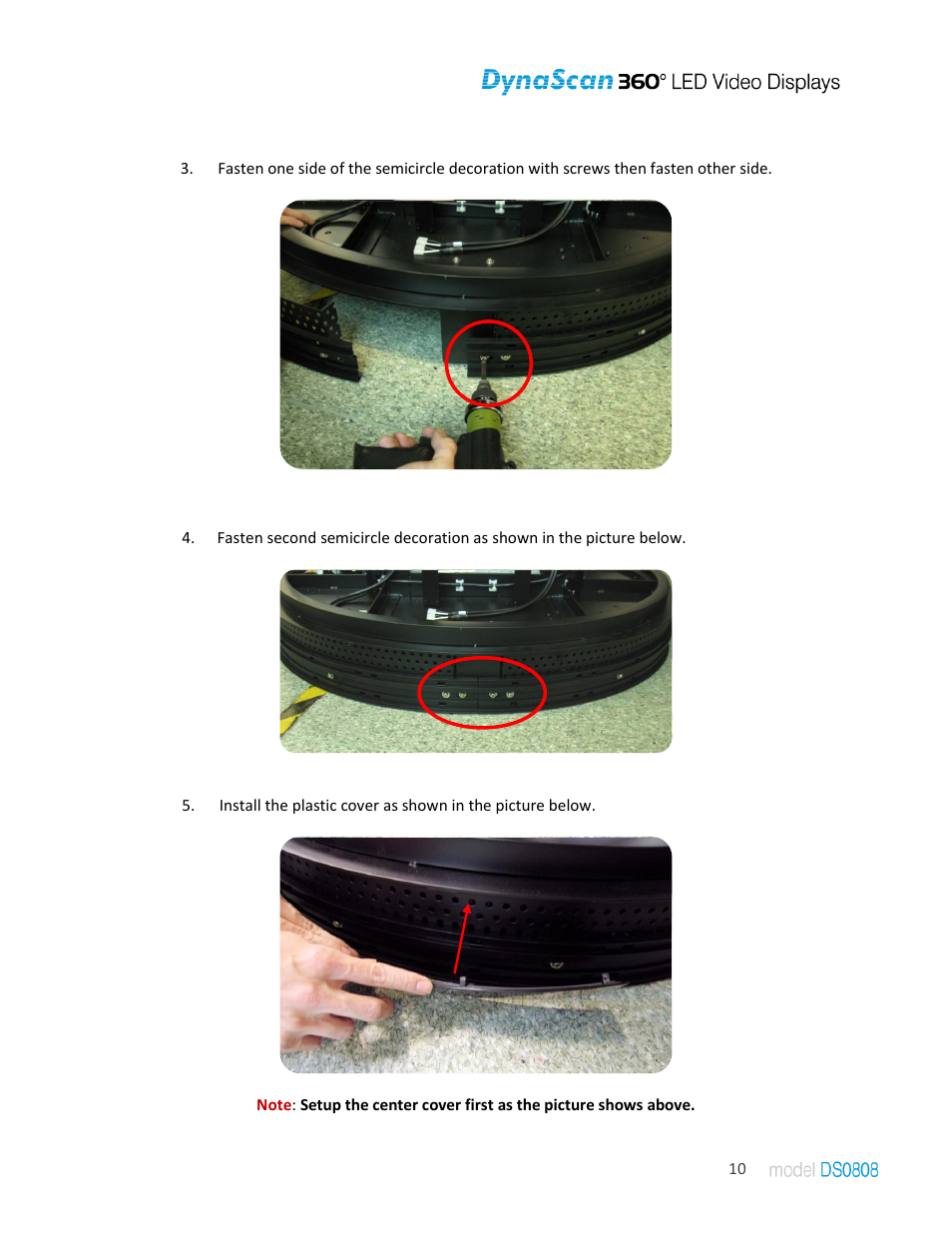 DynaScan Indoor 360 Degree LED Video Display DS0808 User Manual | Page 10 / 21