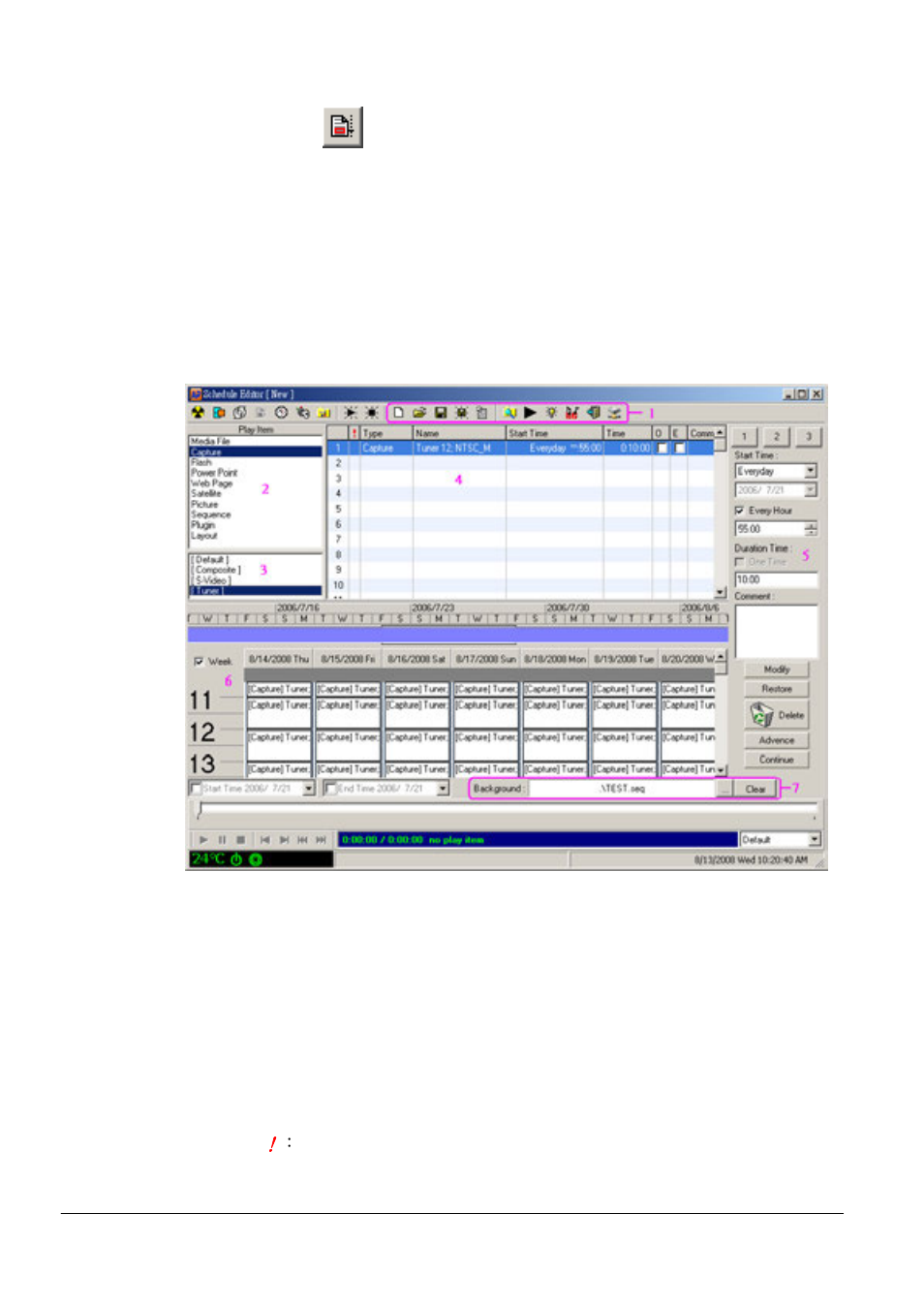 4 schedule | DynaScan Indoor 360 Degree LED Video Display DS0808 User Manual | Page 49 / 158
