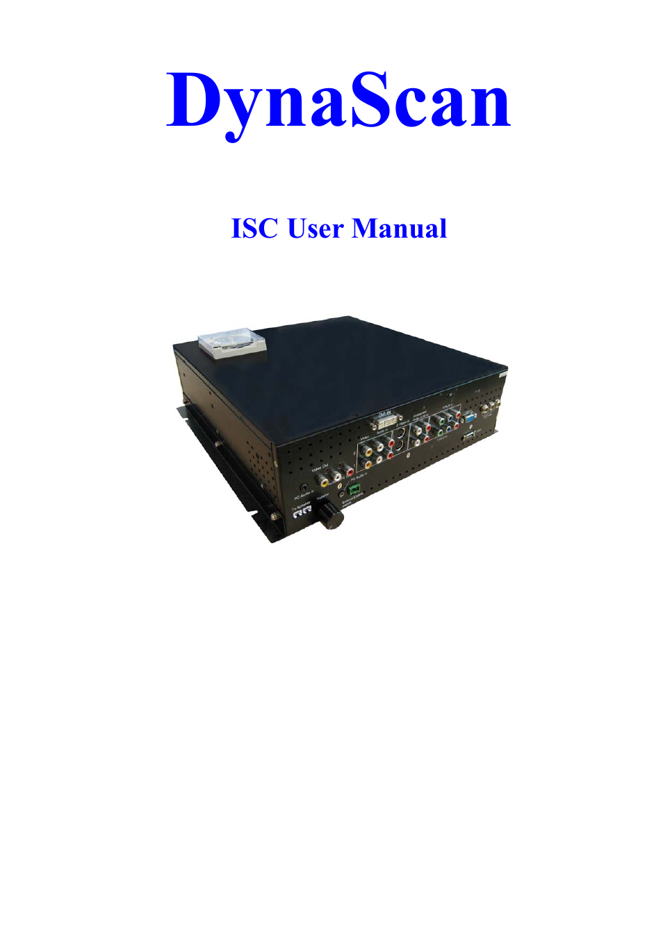 DynaScan Indoor 360 Degree LED Video Display DS0808 User Manual | 10 pages