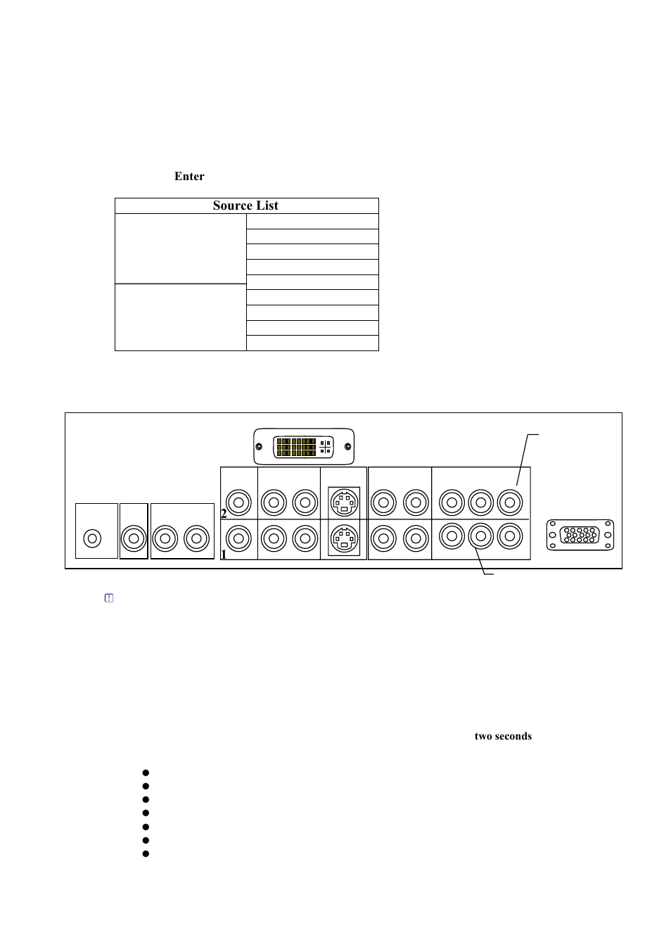 Source select, Catv channels scan, Restore setting | DynaScan Indoor 360 Degree LED Video Display DS0808 User Manual | Page 9 / 10