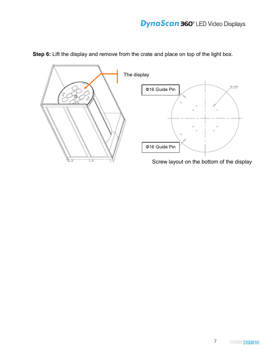 DynaScan Indoor 360 Degree LED Video Display DS0816 User Manual | Page 7 / 27