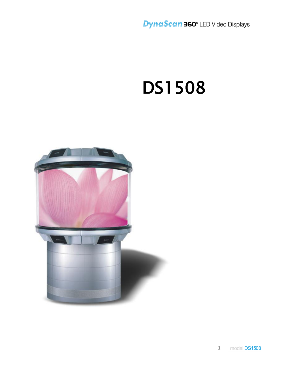 DynaScan Indoor 360 Degree LED Video Display DS1508 User Manual | 19 pages