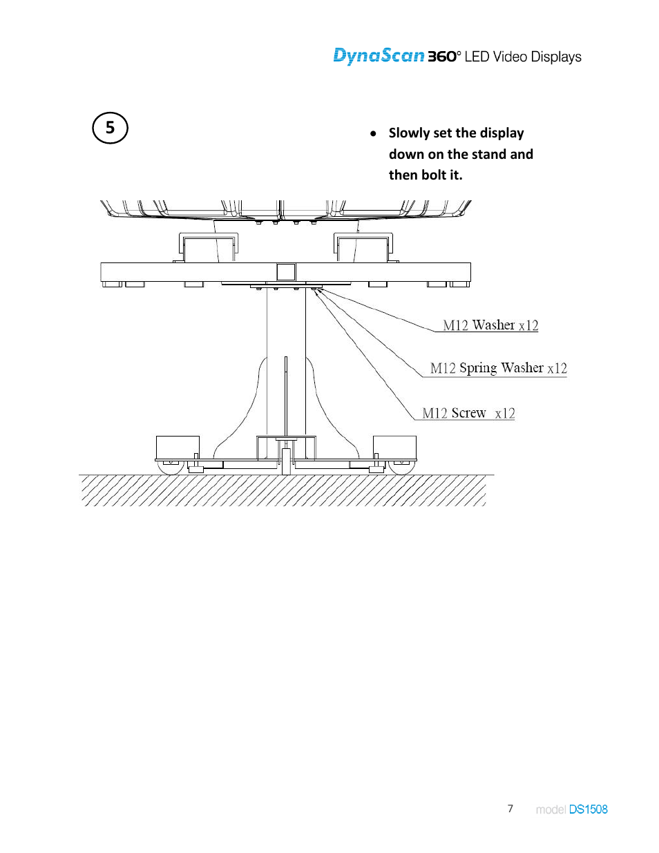 DynaScan Indoor 360 Degree LED Video Display DS1508 User Manual | Page 7 / 19