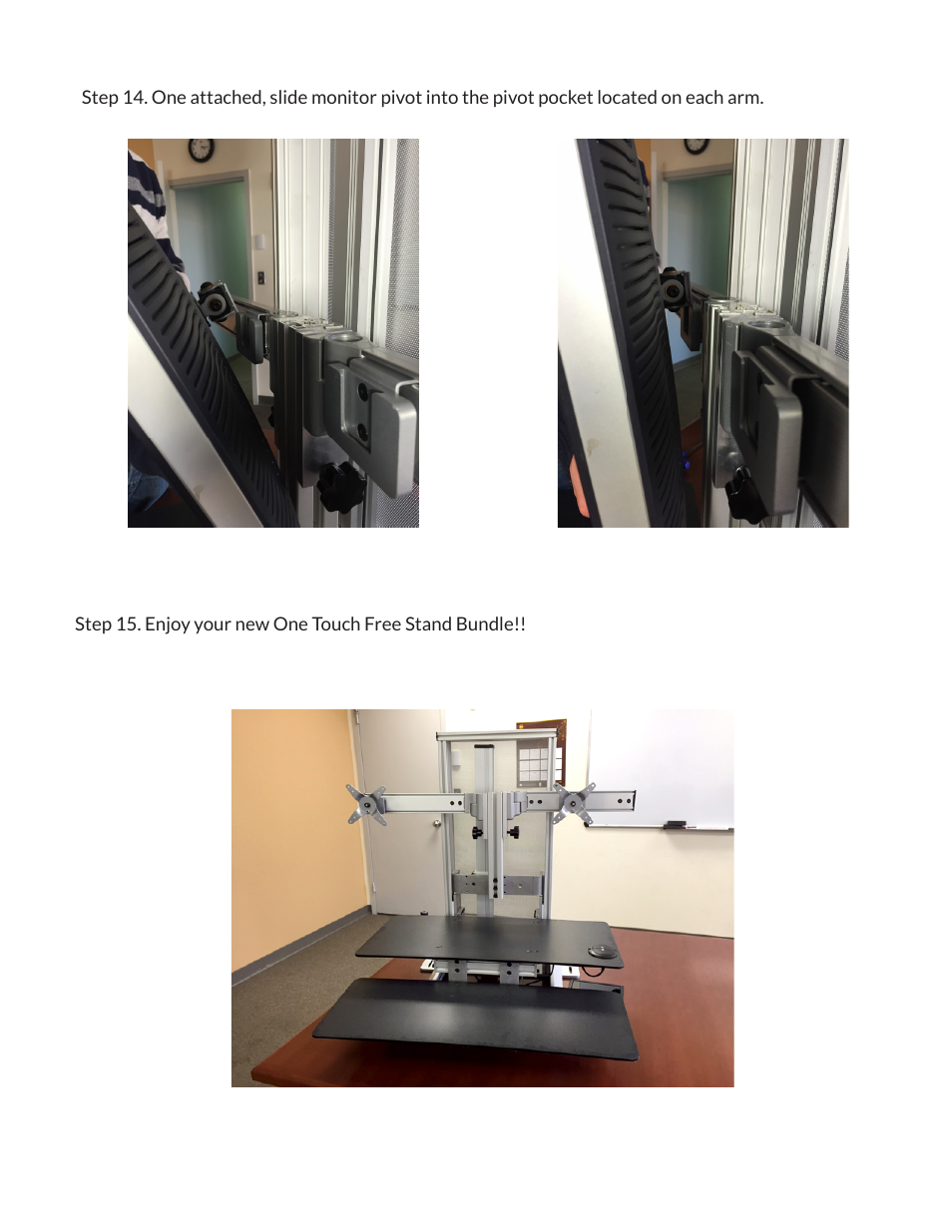 Ergotech One-Touch Free Stand User Manual | Page 10 / 11