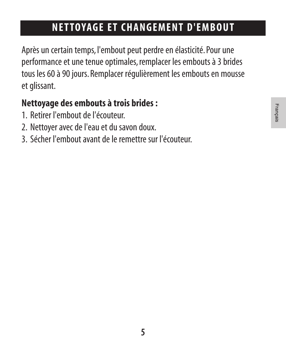 Net toyage et changement d'embout | Etymotic ER•4® microPro® Earphones User Manual | Page 16 / 62