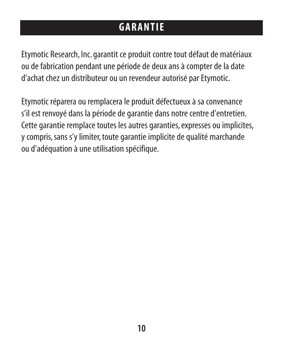 Etymotic ER•4® microPro® Earphones User Manual | Page 21 / 62