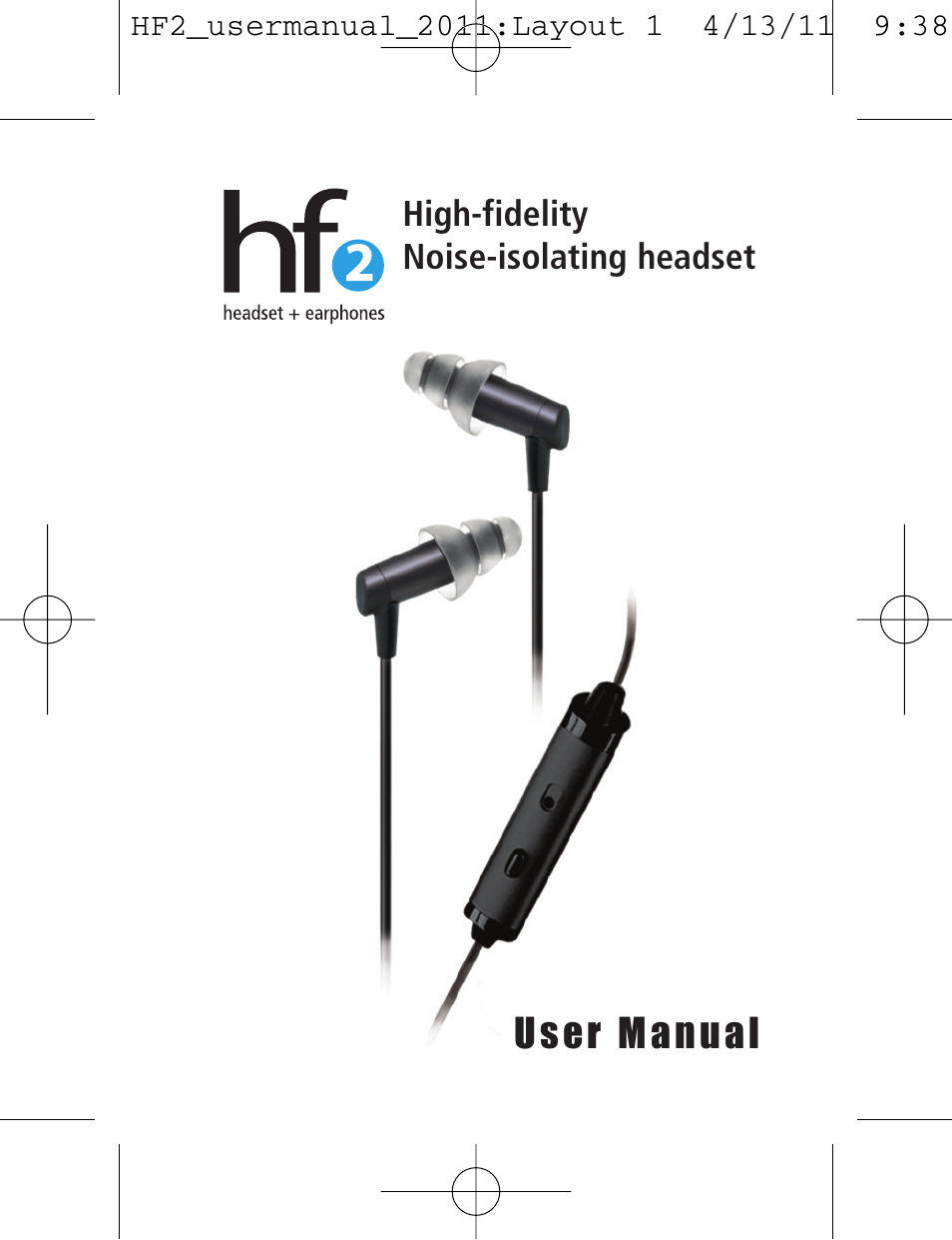 Etymotic hf2 Earphones + Headset User Manual | 12 pages