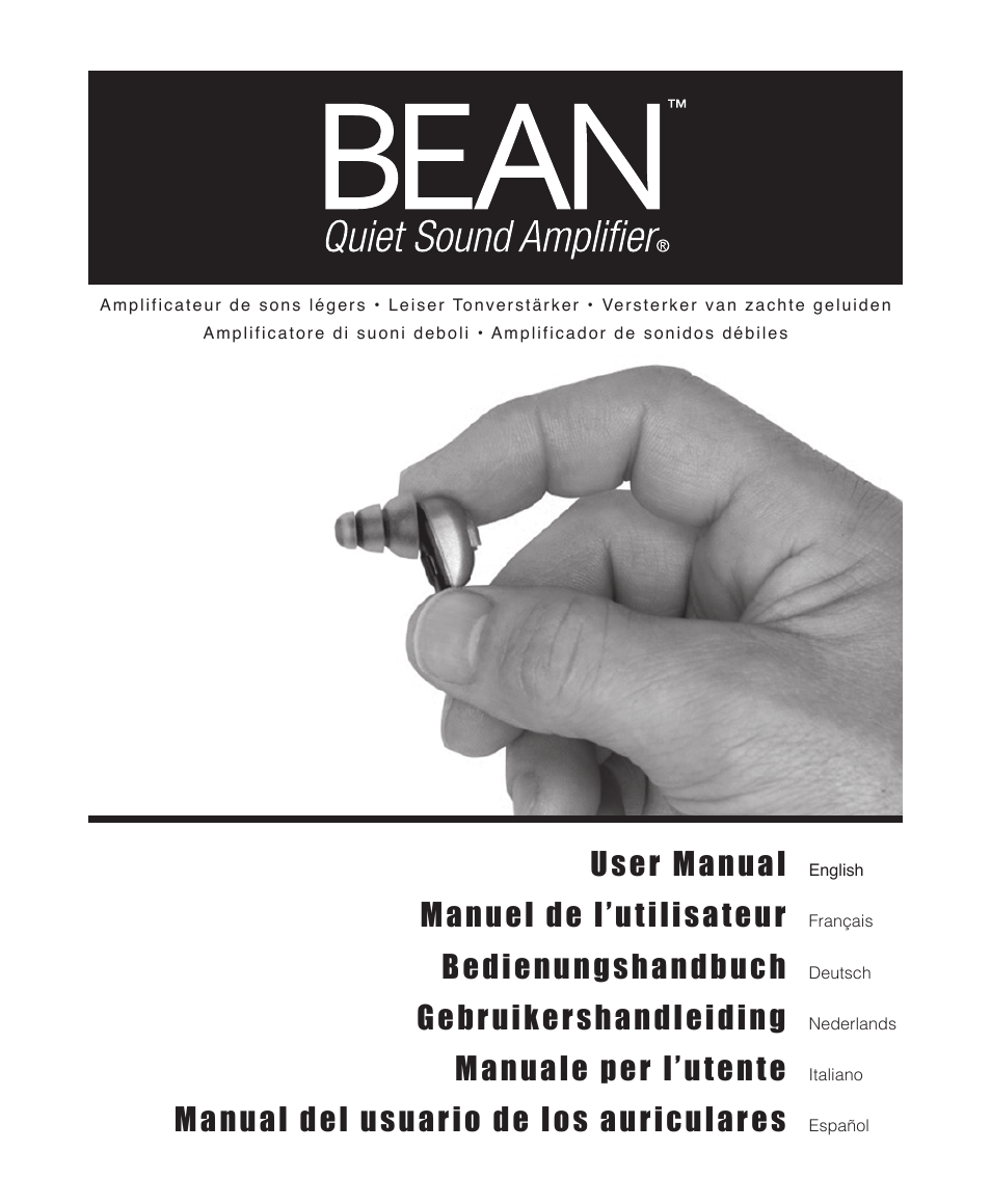 Etymotic The BEAN® Quiet Sound Amplifier® User Manual | 86 pages