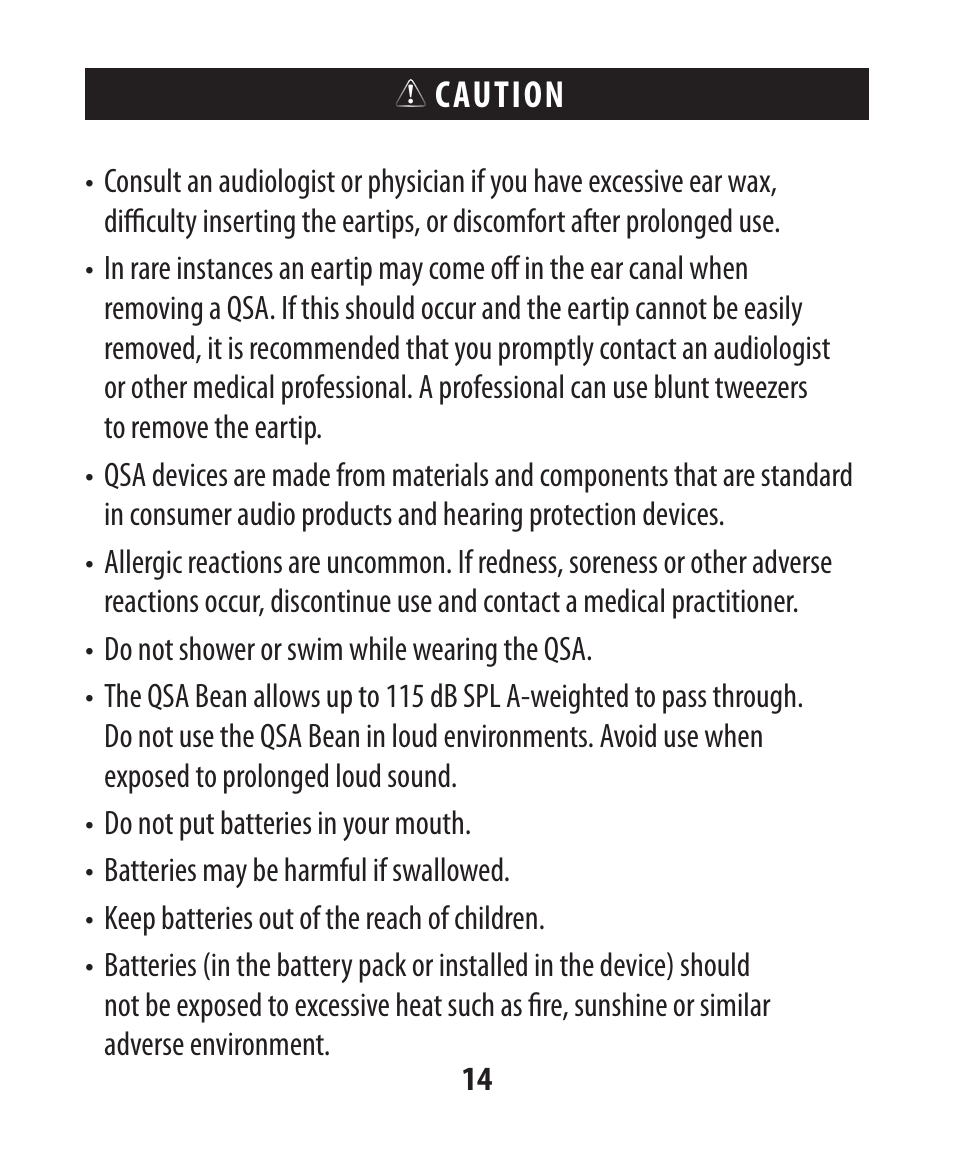 Etymotic The BEAN® Quiet Sound Amplifier® User Manual | Page 15 / 86