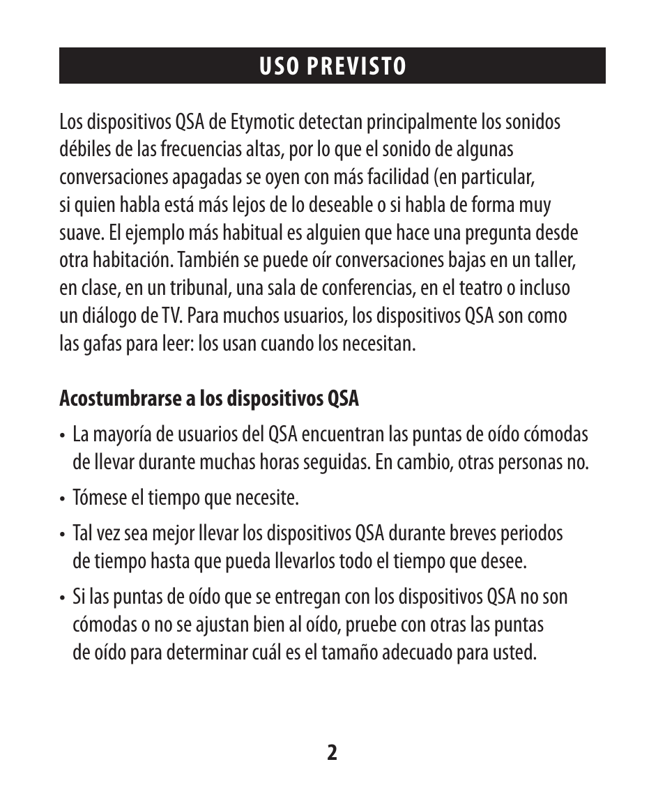 Etymotic The BEAN® Quiet Sound Amplifier® User Manual | Page 73 / 86